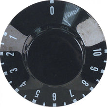 Buton termostat cu pozitii 1-10, ø 50 mm, ø ax 6x4,6 mm, tesitura jos -  112940