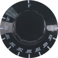Buton termostat de reglare temperatura cuptor de pizza, gradatii 50-500°C, ø 50 mm, ax ø 6 x 4,6 mm - 112941
