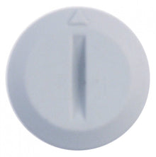 knob ø 22mm shaft ø 6x4,6mm shaft flat vertical white