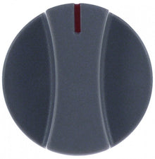 knob switch zero mark ø 50mm shaft ø 5,5x4mm shaft flat bottom grey