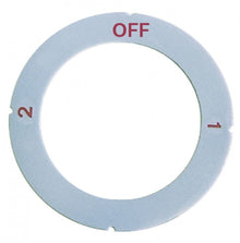 knob dial plate switch 2-0-1 silver/red