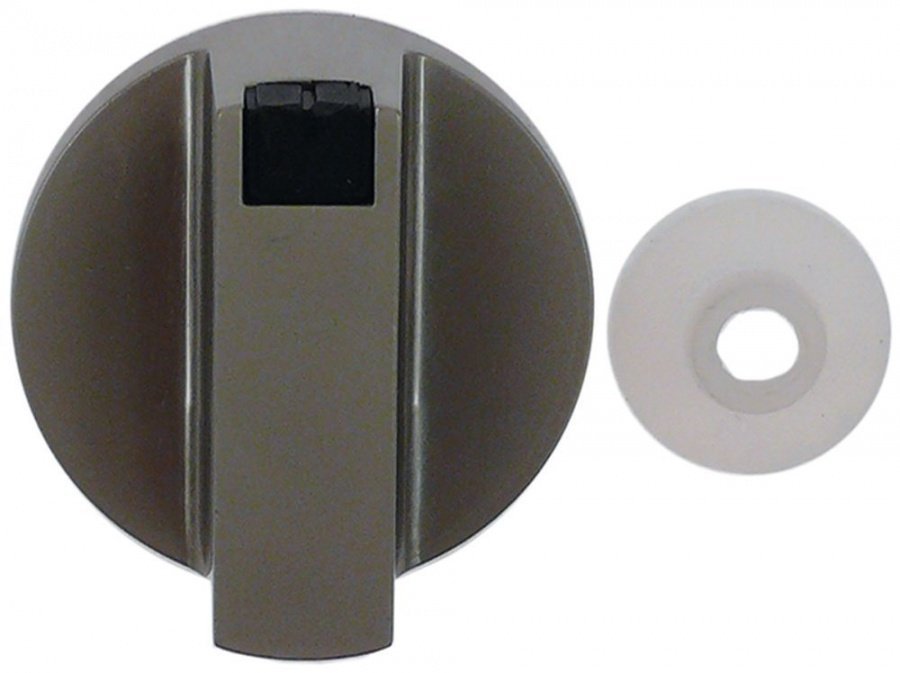 buton poziție zero ø 40.5mm ax ø 6x4mm aplatizare sus cu piese de plastic Î 21.5mm