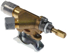 Robinet de gaz cu prindere pe teava, ø 21 mm, bypass ø 0,4 mm, iesire gaz 1/4" (tub ø 8 mm) - 103376