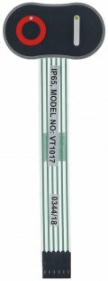 Tastatura folie pentru feliator, 2 pozitii ON-OFF, lungime cablu 110 mm - 404043