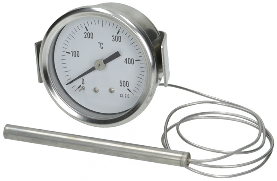 Termometru cuptor 0+500°C, montaj ø 60 mm, bulb ø 10x54 mm, capilar 700 mm - 541054