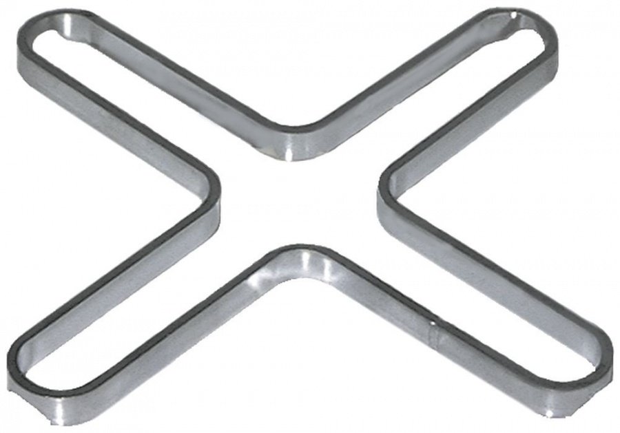 reducer for pan support L 205 mm W 205 mm chrome-plated steel