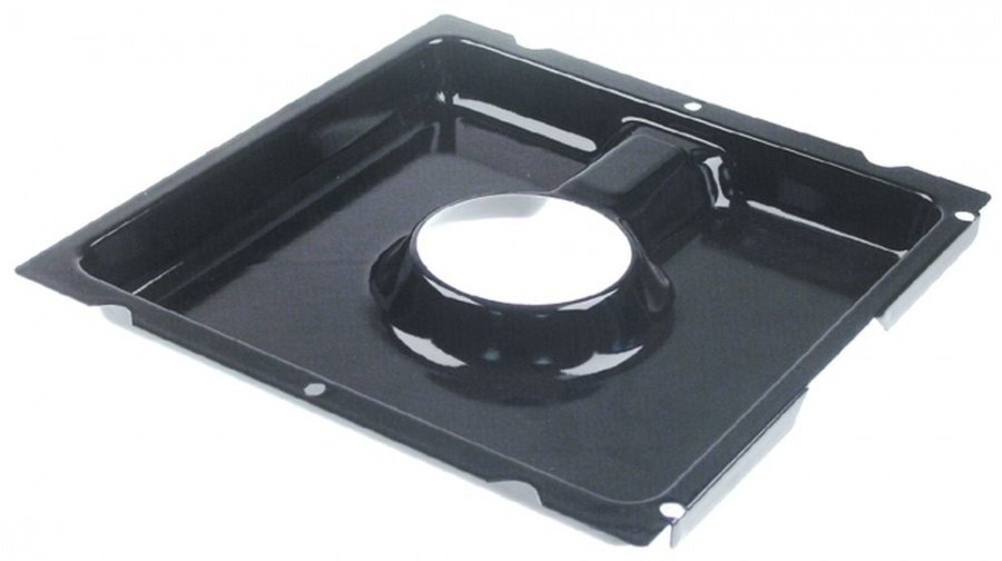 spillage tray L 345 mm W 360 mm ø 105 mm PTFE coated steel