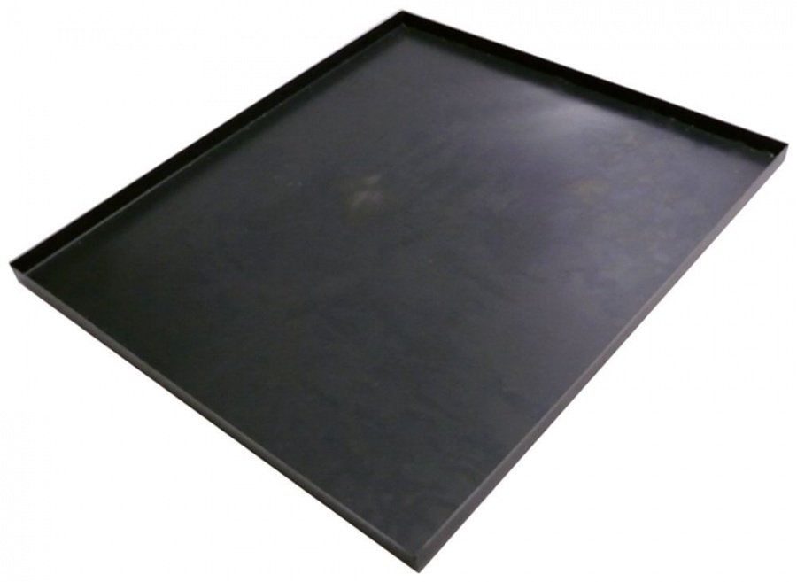 baking sheet W 530mm L 460mm H 20mm steel enamelled inner edges angular