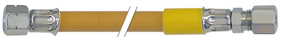 Furtun de gaz, racord filet pe stanga ¼ ", racord pentru tub 8 mm, L 400 mm - 250002