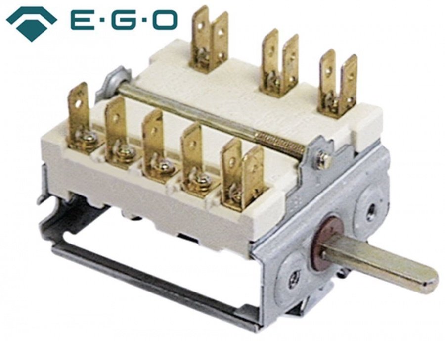 Selector 7 pozitii 0-6, 16A, 250V, EGO 49.27215.520, 49.27215.717, 49.27215.747 - 300004