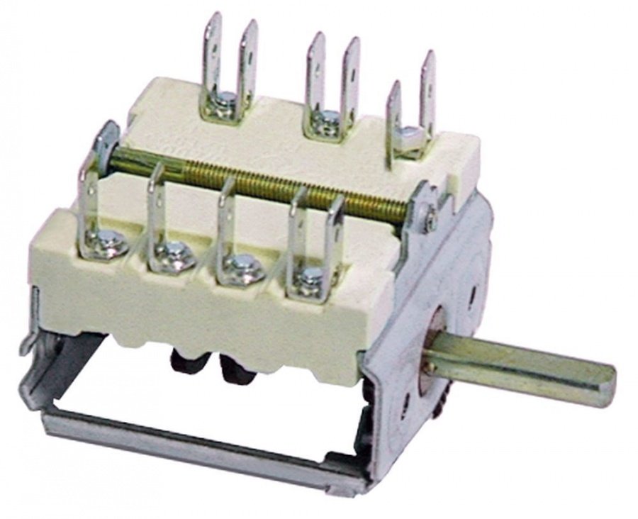 Intrerupator rotativ - selector, 4 pozitii 0-1-2-3, 1NO/2CO, 16 A - 300007