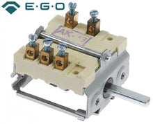 Selector 4 pozitii 0-1-2-3, 16 A, 250 V, max. 150°C, ax ø 6x4,6 mm, EGO 49.24015.000 - 300022