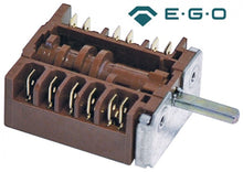 Selector 7 pozitii, contacte 16 A, ax ø 6x4,6 mm - 300031