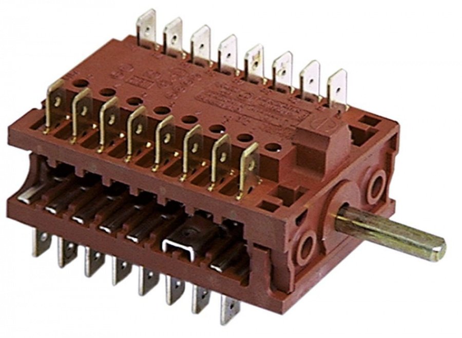 operation switch 3 operating positions speed/power 16-pole switching sequence 1-2-3 shaft ø 6x4,6mm