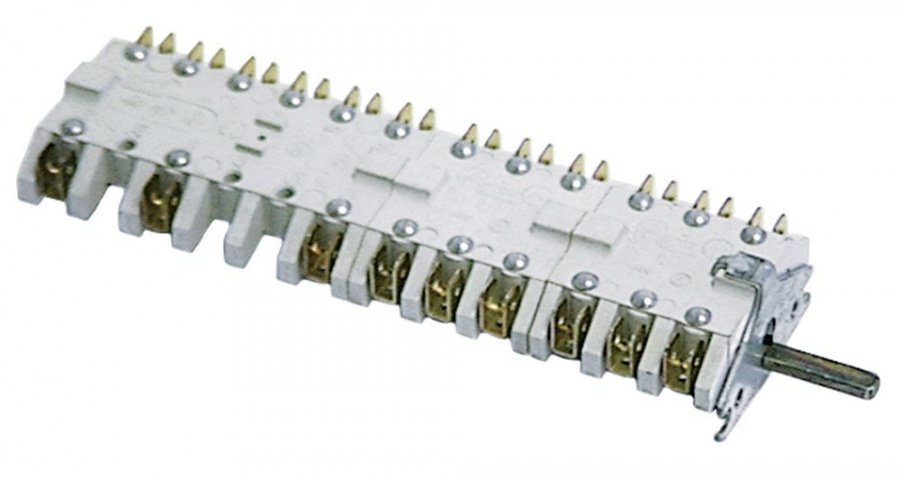 operation switch 2 operating positions speed 9-pole shaft ø 6x4,6mm connection male faston
