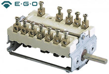 Comutator cu 4 pozitii 0-1-2-3, cu 5 contacte 16 A, 250 V, ax ø 6 x 4,6 mm, EGO 49.34615.701 - 300081