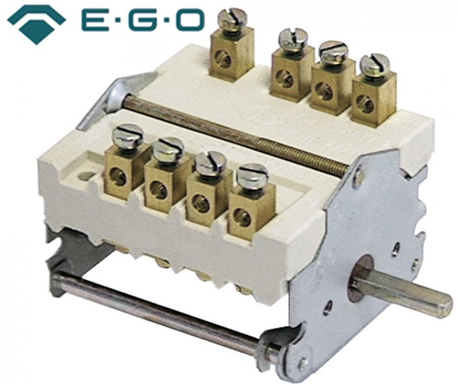 Selector pornit/oprit, 0-1-0-1, contacte 32 A, ax ø 6x4,6 mm - 300102