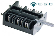 Intrerupator rotativ 0-1-2-3-4-5, ax ø 6x4,6 mm, 16 A - 300119