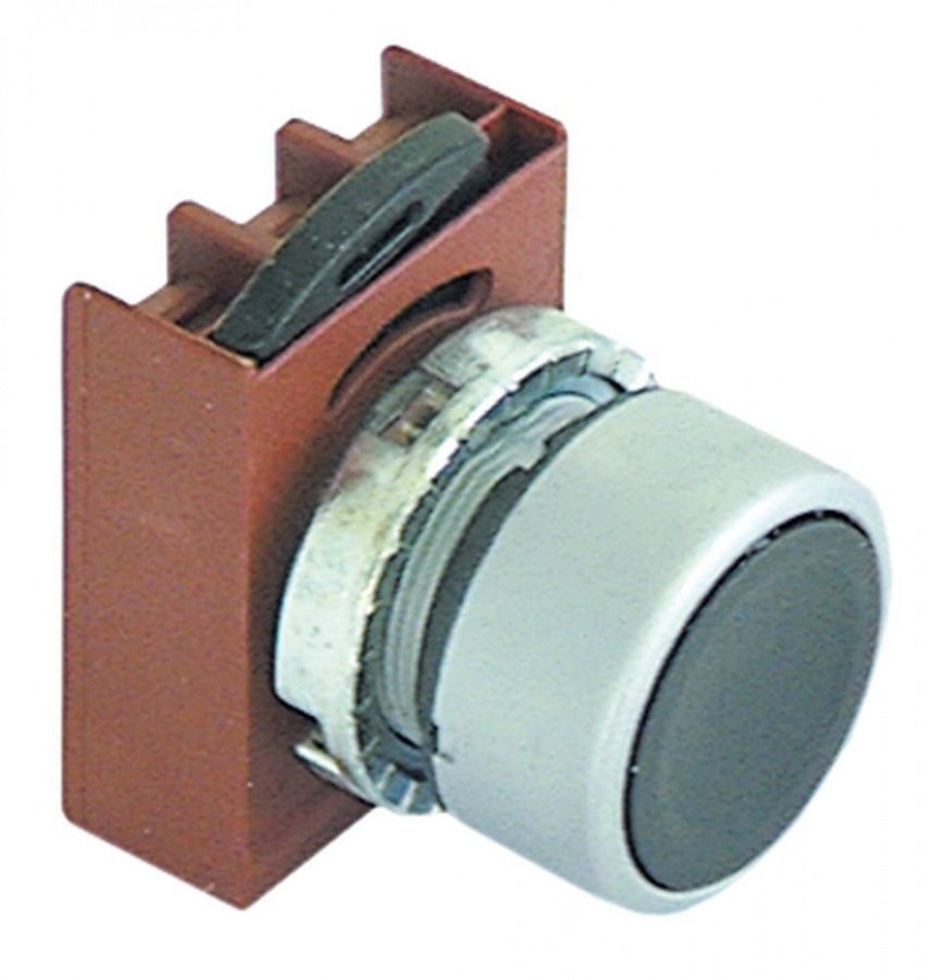 push button black ø 22mm - Code 300168