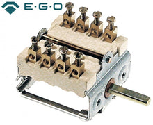 Intrerupator rotativ - selector 0-1, cu 4 contacte 16A, ax ø 6x4,6 mm, EGO 4942915704, 49.42915.704