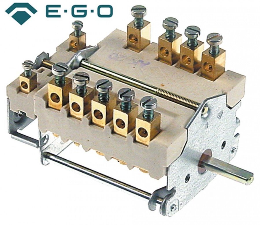 operation switch 4 operating positions 4NO/1CO switching sequence 0-1-0-2 32A shaft ø 6x4,6mm
