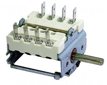 Operation switch 4 operating positions 4 -poles shaft ø 6x4,6mm connection flat plug - 300184