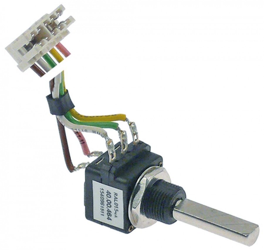 Potentiometru pentru cuptor Rational 4000464, 4,7 KOhm, rotatie 360°, ax 6x4.6 mm - 300197