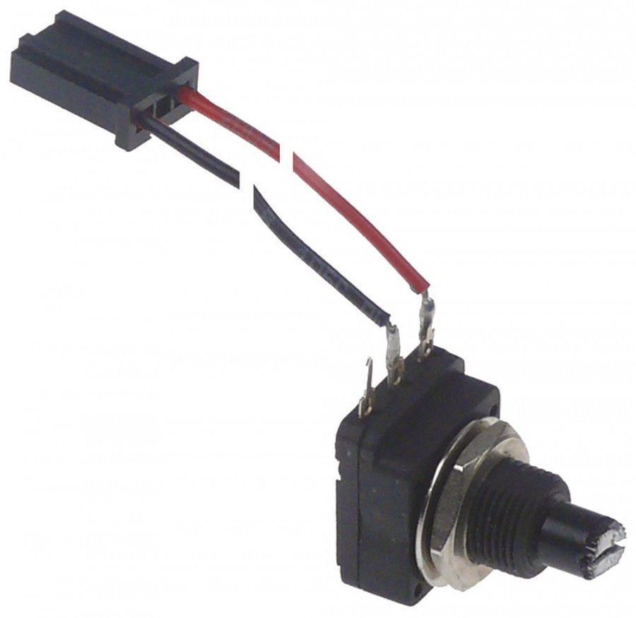 potentiometer rotation angle 310° cable length 190mm shaft length 6mm M10x0,75