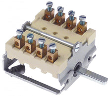 operation switch 4 operating positions 4-pole at 250V 16A shaft ø 6x4,6mm shaft length 23mm