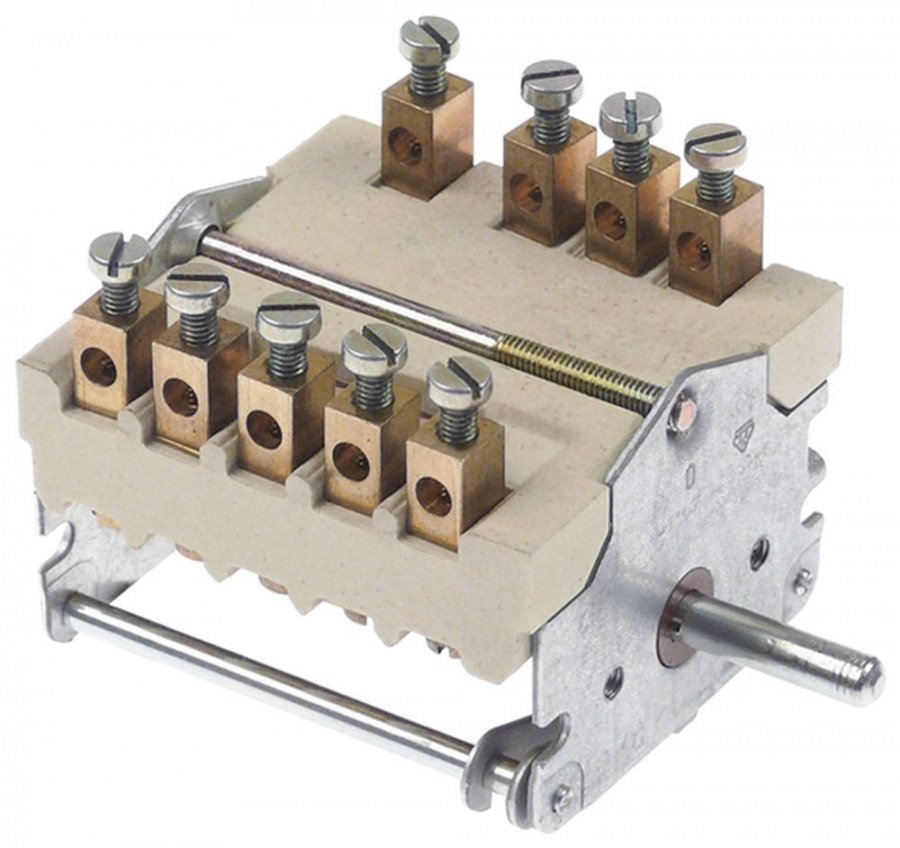 Comutator 7 pozitii 0-1-2-3-4-5-6, 32A, ax ø 6x4,6 mm, EGO 43.27232.001 - 300264 