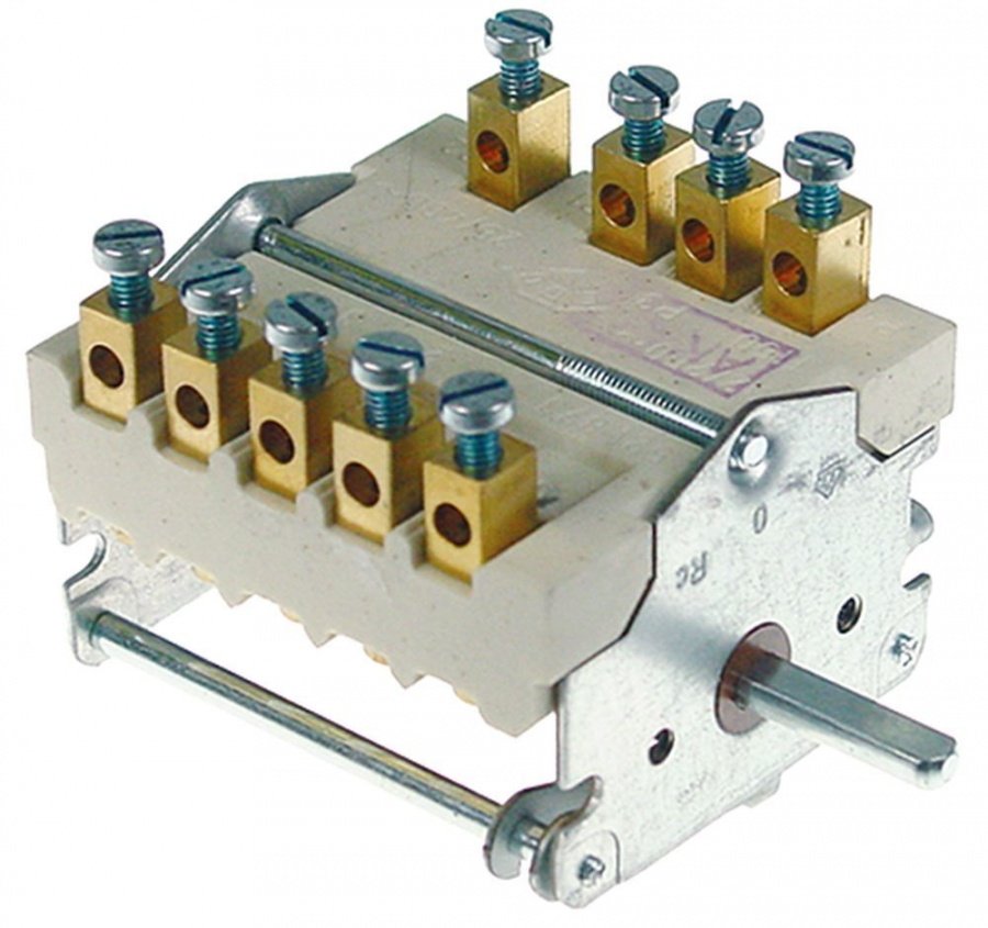 operation switch 4 operating positions 3NO/1CO switching sequence 0-1-2-3 32A shaft ø 6mm