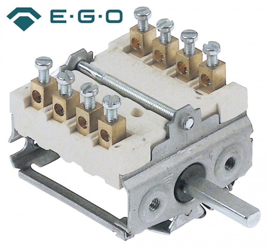 operation switch 4 operating positions 16A shaft ø 6x4,6mm shaft length 23mm