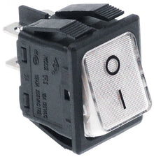 Intrerupator basculant O-1, montare 30 x 22 mm, contacte 2 NO, 16 A, 250 V, iluminat - 301009