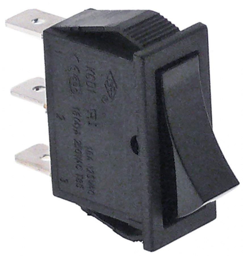 Intrerupator basculant cu retinere, contact 1CO, 16 A, 250 V, montare 30x11 mm - 301013