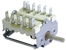 Selector 8 pozitii, 16 A,  250 V, ax ø 6 x 4,6 mm, EGO 49.28915.751 - 301094
