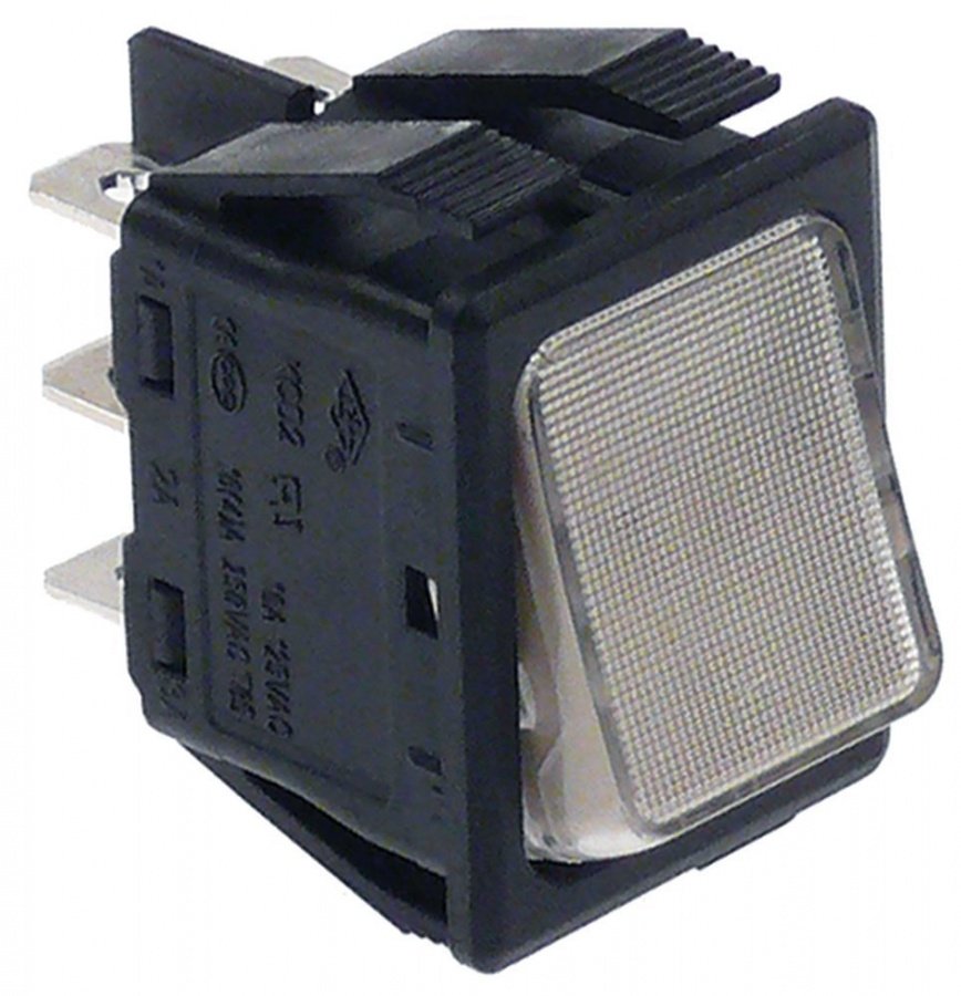 Intrerupator basculant 2CO, 250V, 16A, montare 30x22 mm - 301101