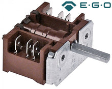 Intrerupator - selector rotativ pornit-oprit, 2 contacte 16 A, ax ø 6x4,6 mm, EGO 42.02900.000 - 301115