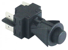 Intrerupator cu buton negru, contacte 2NO, 16A, 250V, montare ø 16 mm, protectie IP40 - 301174