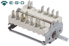 operation switch 4 operating positions 5-pole shaft ø 6x4,6mm connection male faston