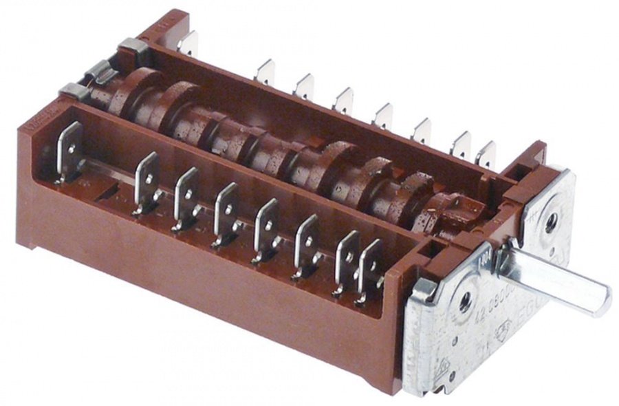 Selector 5 pozitii  0-1-2-3-4, 16 A, ax ø 6 mm - 301277