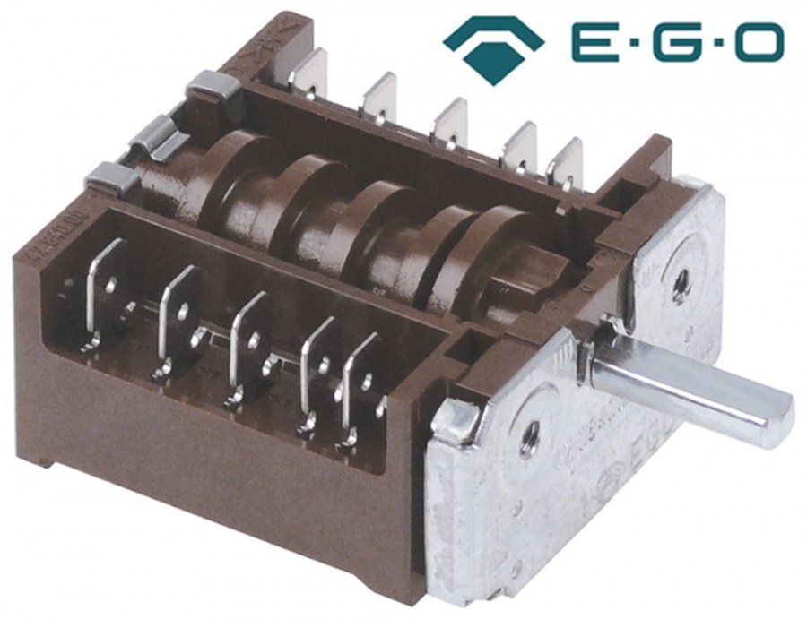Selector pozitii 0-1, ø ax 6 x 4.6 mm, lungime ax 19,5 mm, 4 contacte - 301282