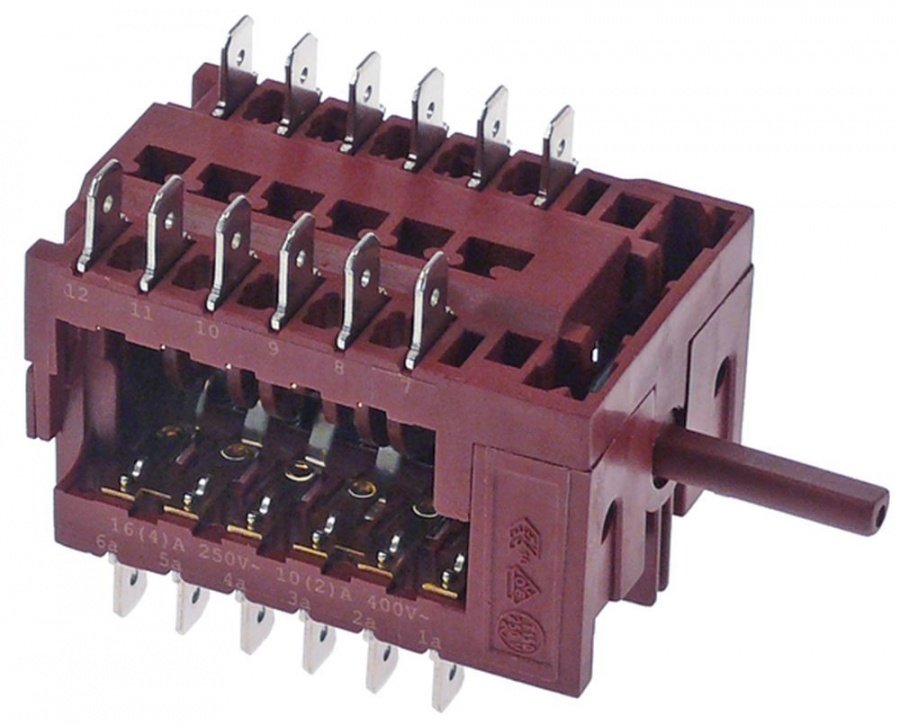 operation switch 7 operating positions  switching sequence 0-1-2-3-4-5-6 16A