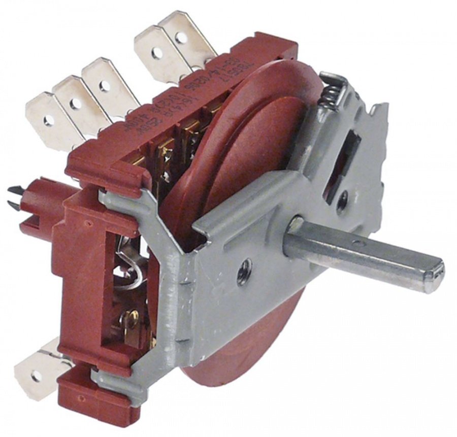 Comutator - selector cu 8 pozitii 0-1-2-3--5-6-7, cu 5 contacte 5 NO, 1 6A - 301299