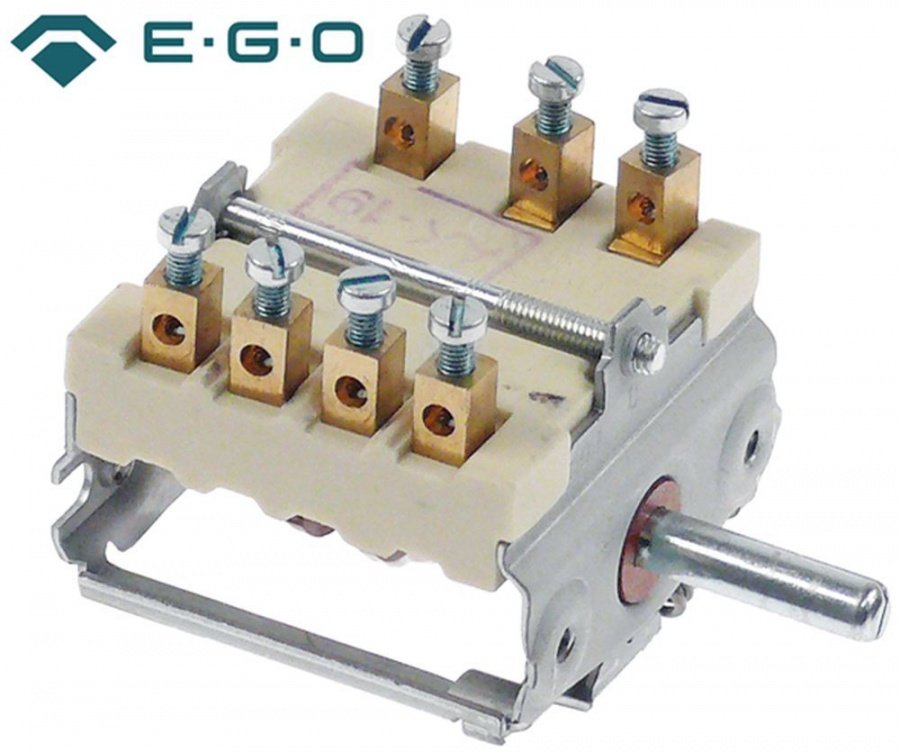 operation switch 4 operating positions 2CO/1NO sequence 0-1-2-3 16A shaft ø mm shaft L 21,5mm