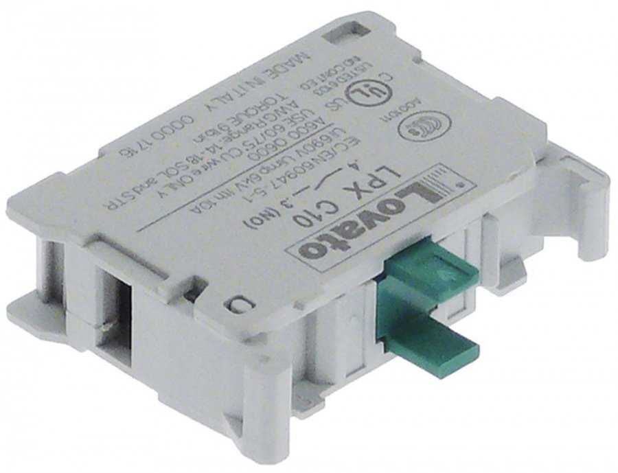 bloc de contacte LOVATO 1NO max 690V 10A gri deschis