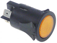 Intrerupator buton cu retinere, 16 A, 250 V, montare ø 25 mm, iluminat galben - 345151