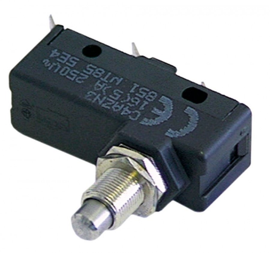 Micro intrerupator cu pin, contact 1 CO, 16 A, filet M10x1 - 345156