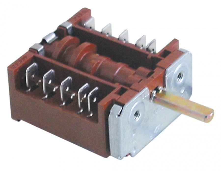Comutator 0-1-2-3, cu 4 lamele, ax ø 6 x 4,6 mm, EGO 42.04400.001 - 345320