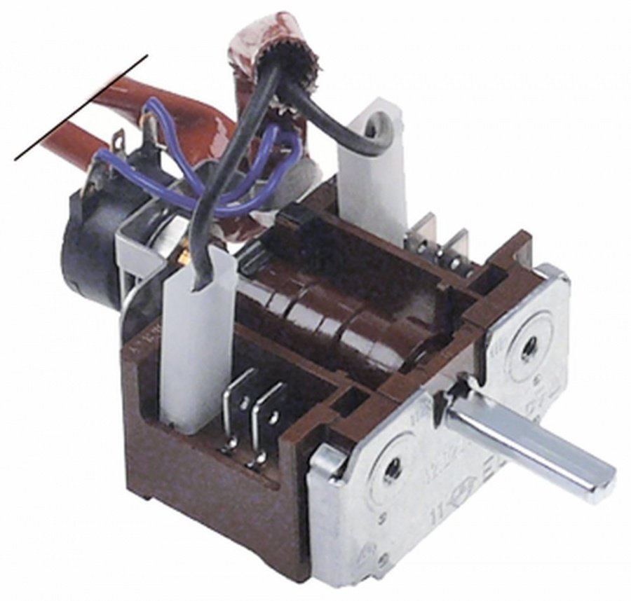 operation switch 2 operating positions 1NO sequence 0-1 16 A shaft ø 6x4.6mm shaft L 23 mm