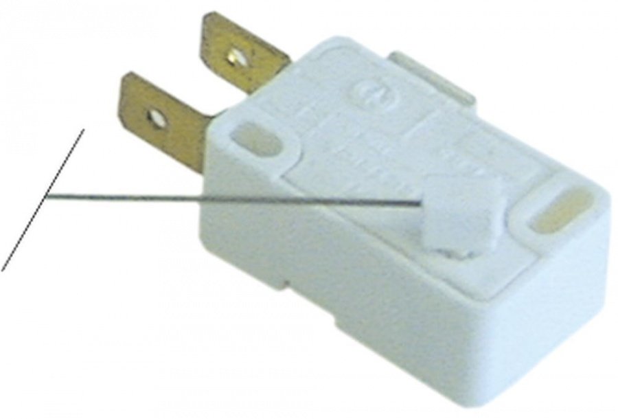 Micro intrerupator cu tija, 250 V, 6 A, contact 1CO, L 113 mm - 345367